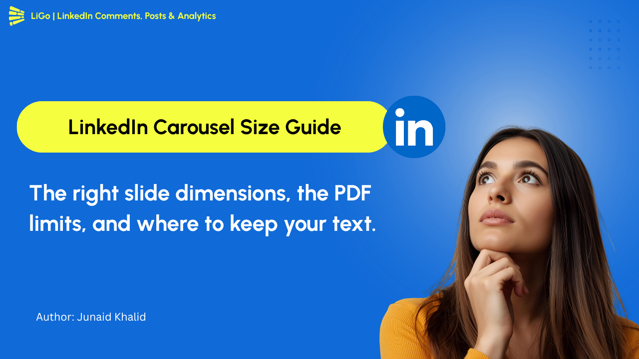 LinkedIn Carousel Size: The Right Dimensions (and Safe Zones)